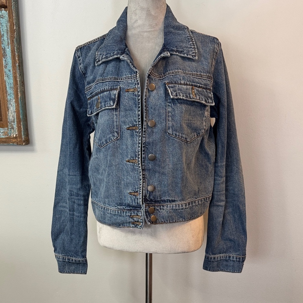 Kut from the Kloth Blue Jean denim Jacket EUC XL